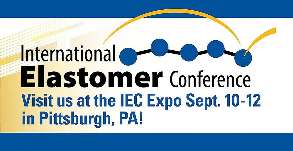 Visit us at the International Elastomer Conference September 9-12 in Pittsburgh.